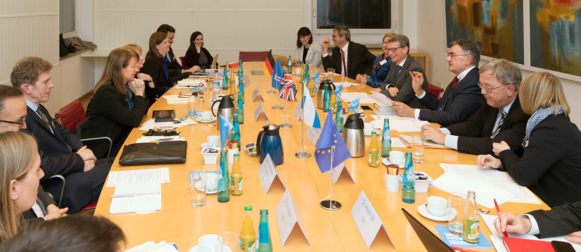 Minister Sibler with TUM and Imperial colleagues