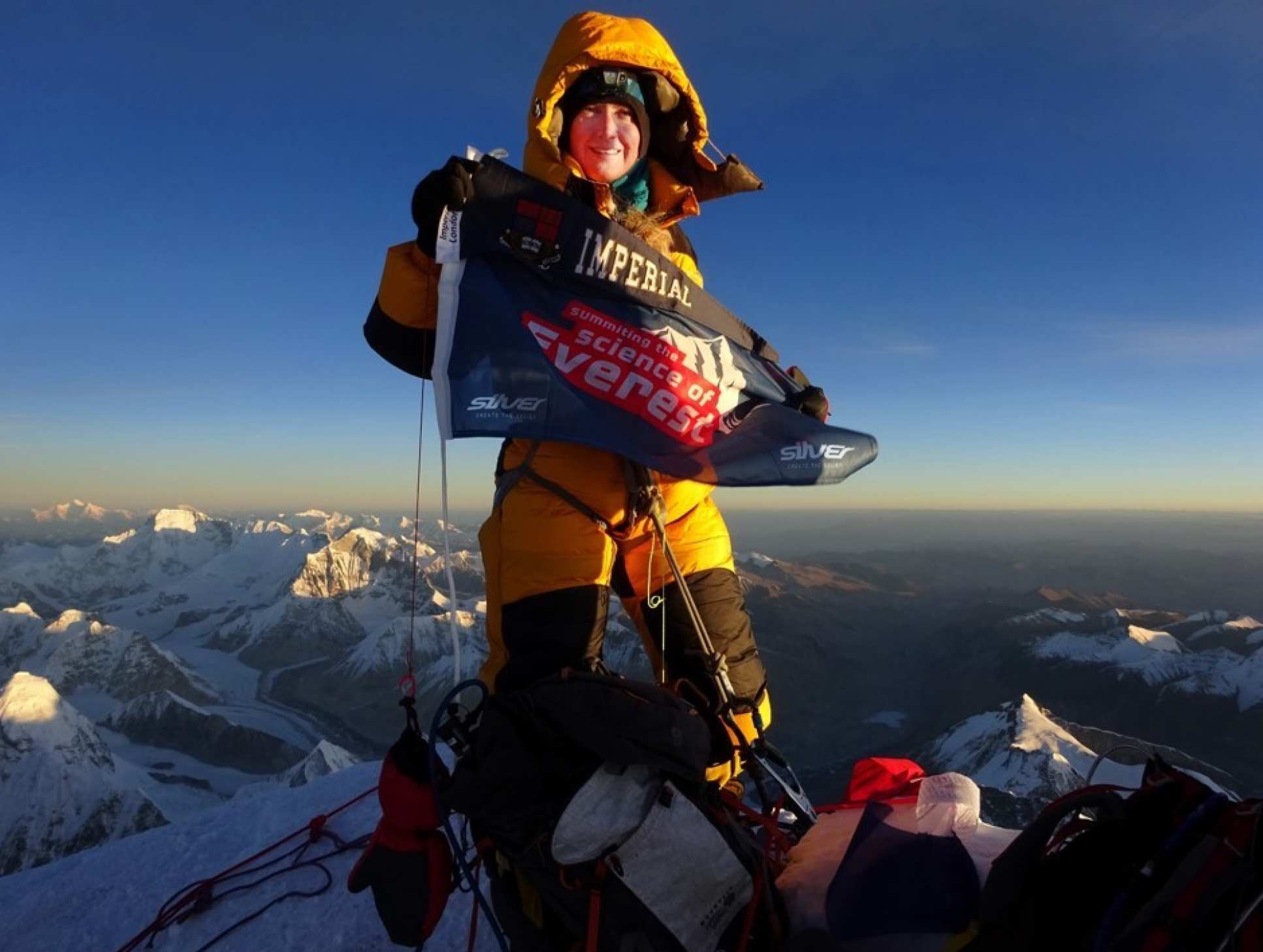 Melanie on the summit