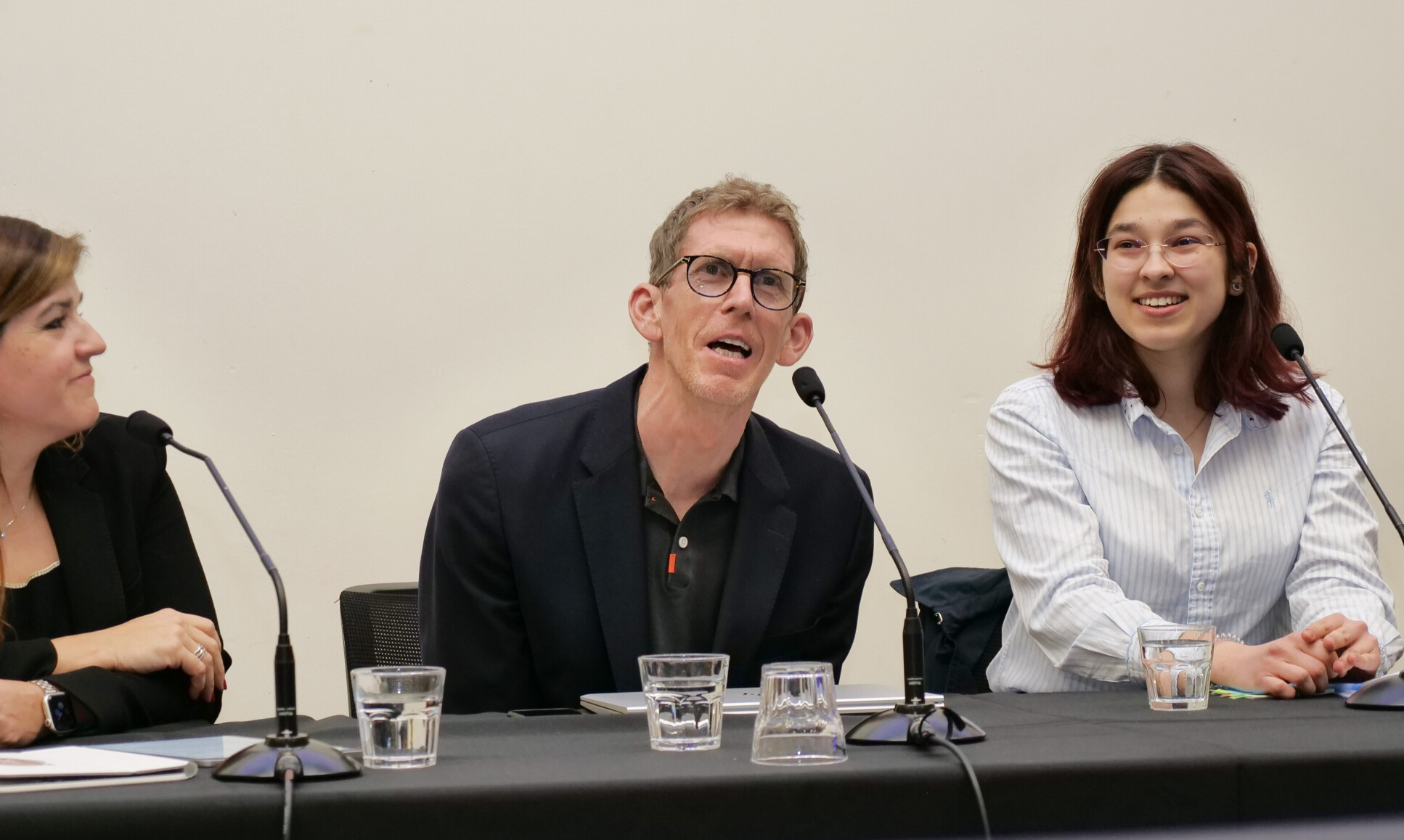 A panel discusses questions with the audience