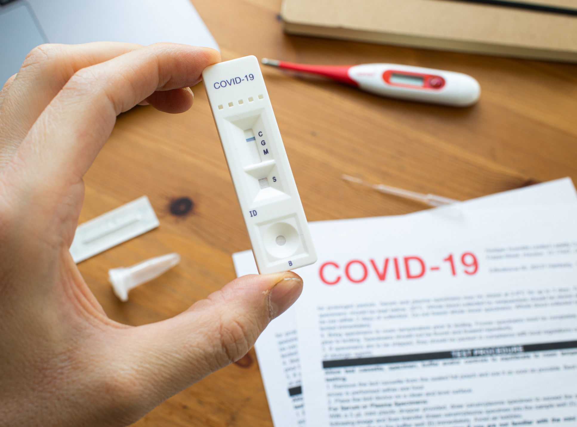 An antibody testing stick