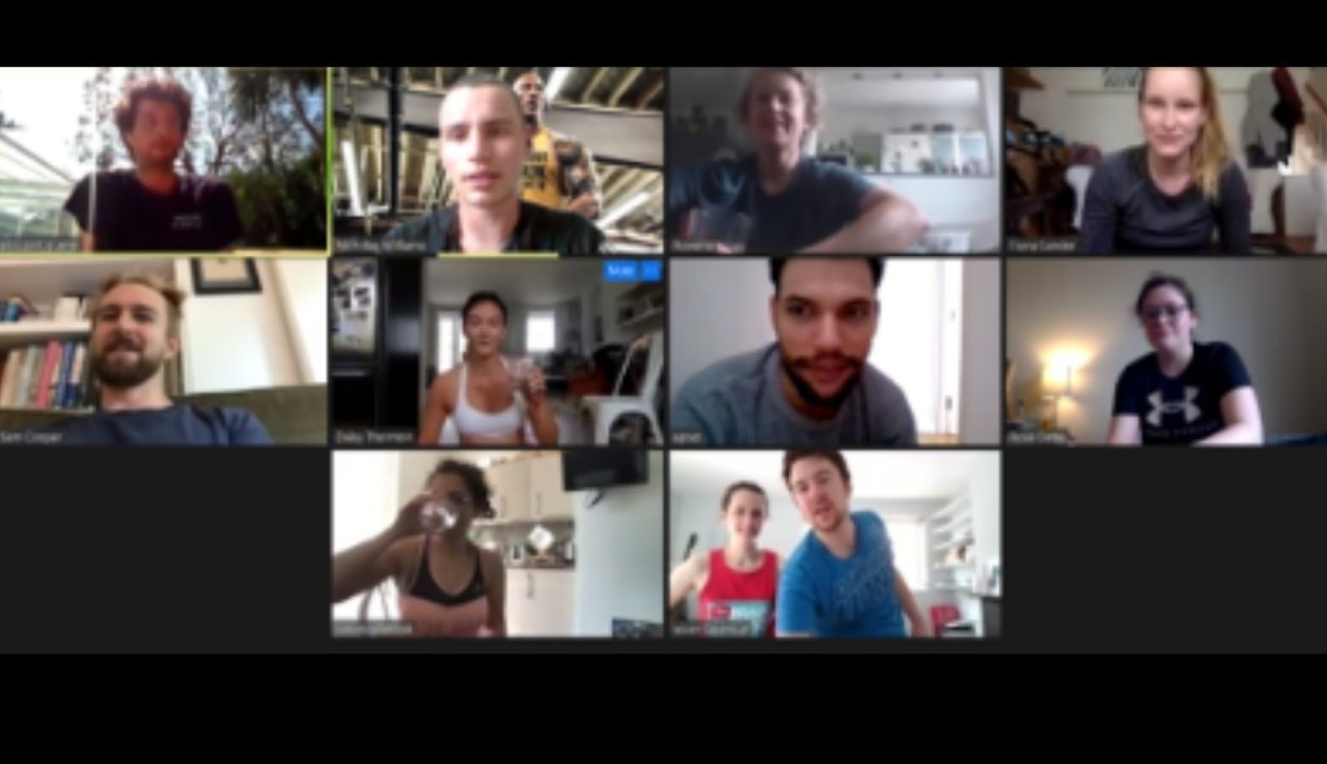 An image the Saturday Morning Live zoom call