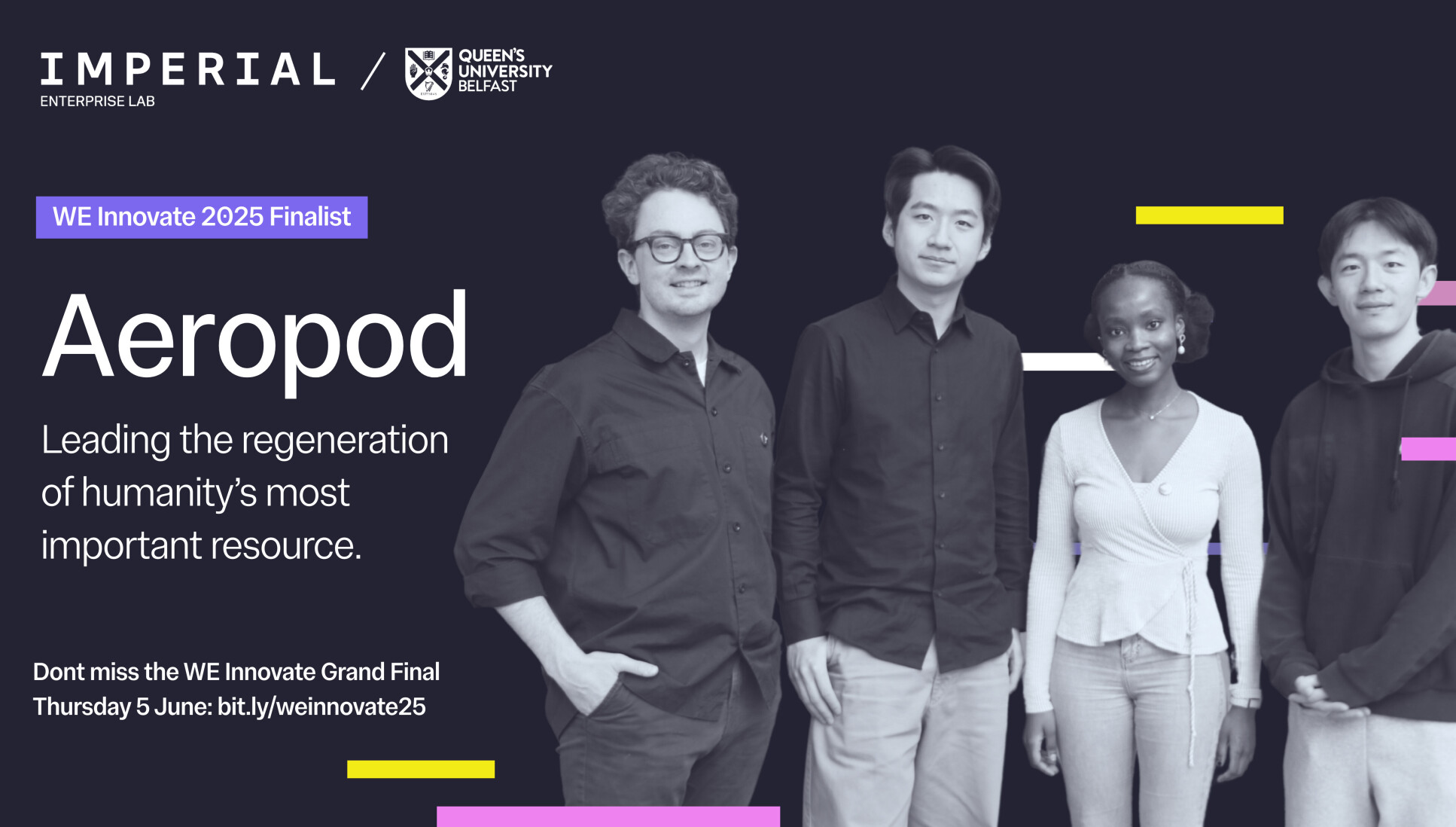 The WE Innovate team members for Aeropod.