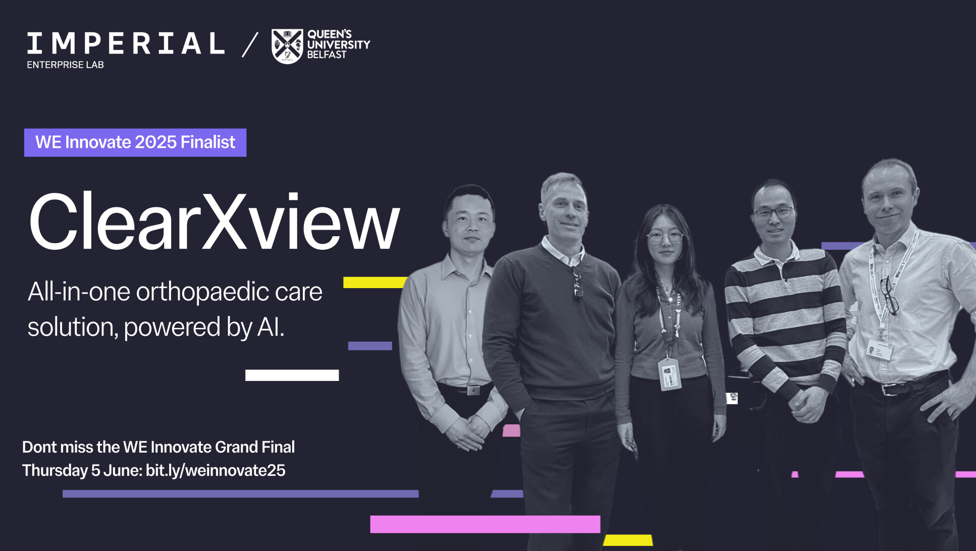 The WE Innovate team members for ClearXview.