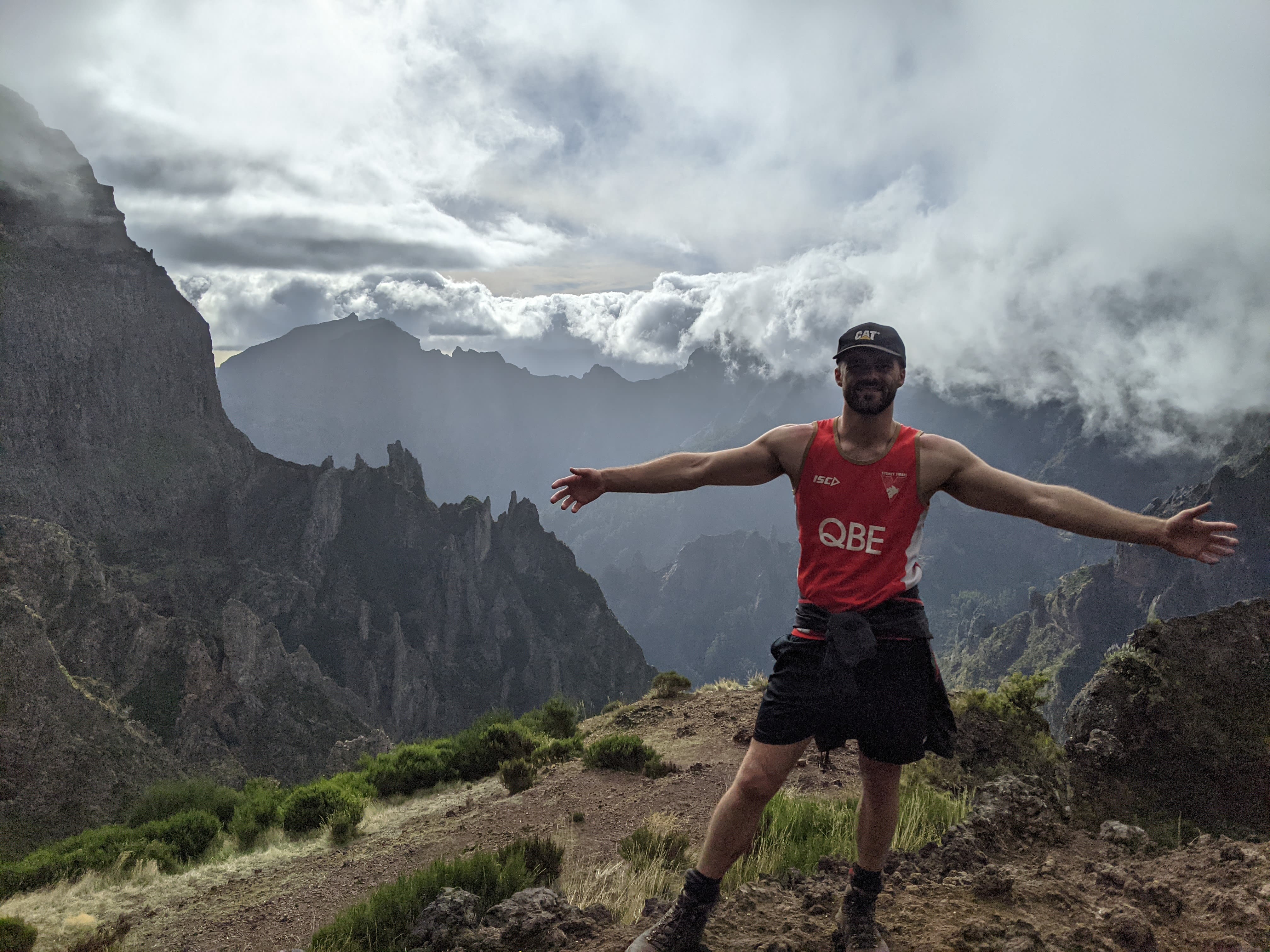 Image of Robin hiking 